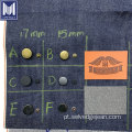 Jackets de jeans Botões de acessórios de cobre Patch de couro